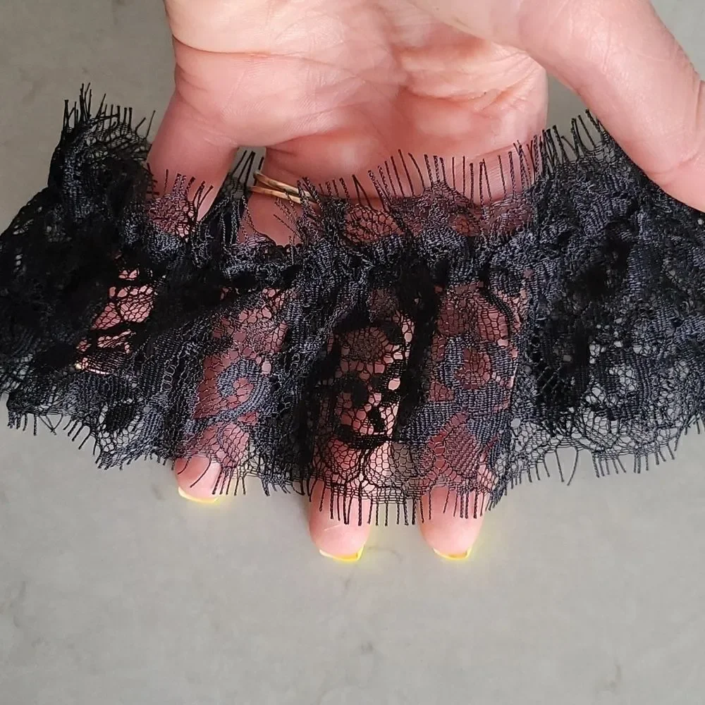 Wedding Black Lace Garter XS-S